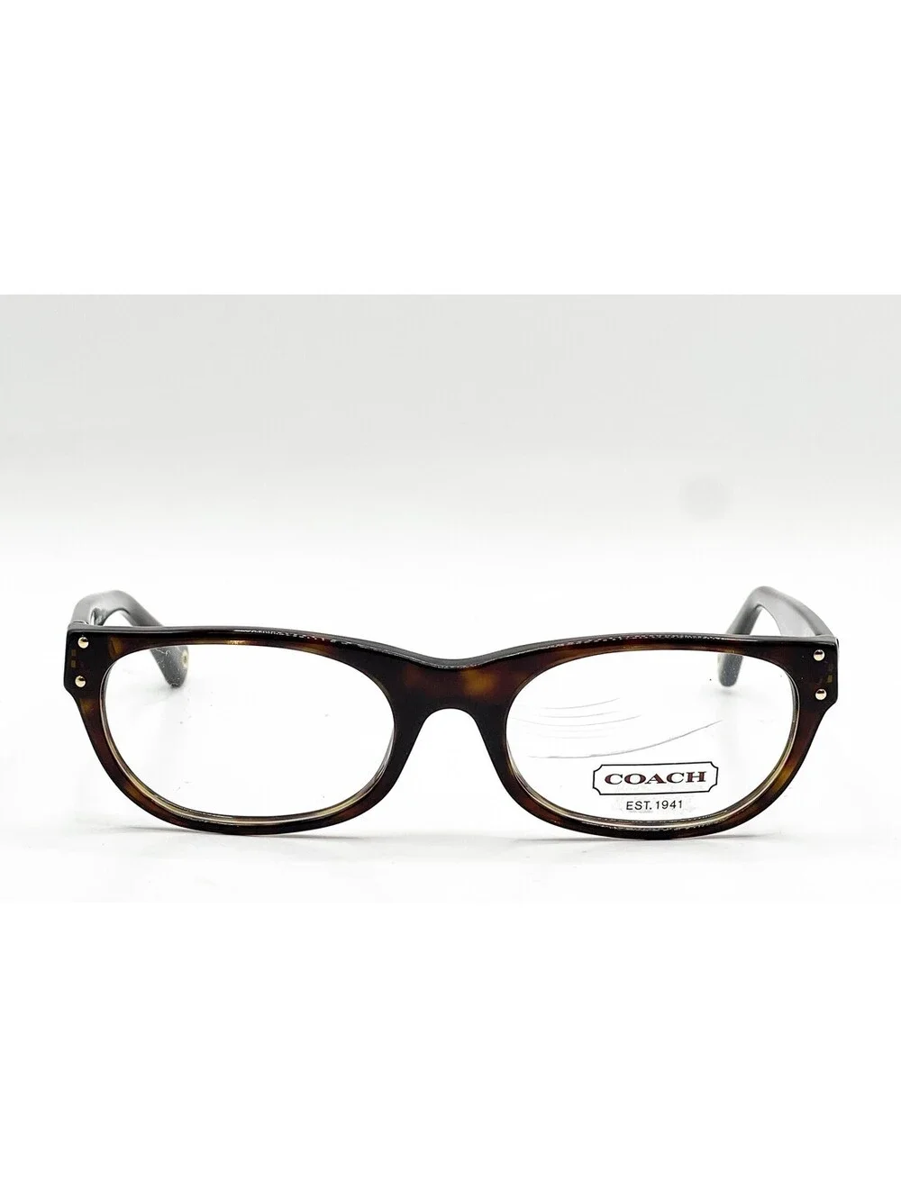 Coach HC 6034 5001 Dark Tortoise Rectangle Authentic Eyeglass Frames 50-17-135
